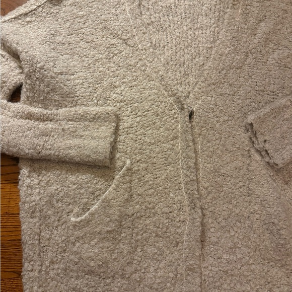 Free People Check it  Cozy Cream Women's Sweater - Picture 4 of 6